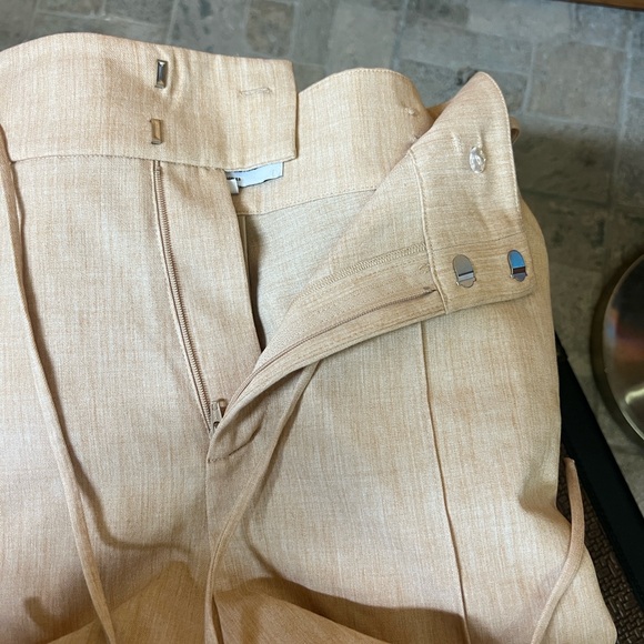 L'Academie High Waist Tan Women's Shorts - Picture 5 of 7